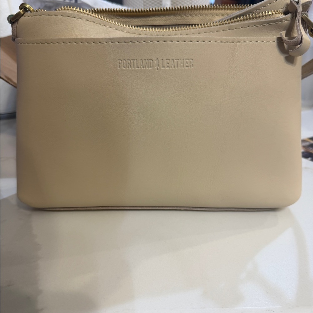 Portland Leather large poppy tote in bone